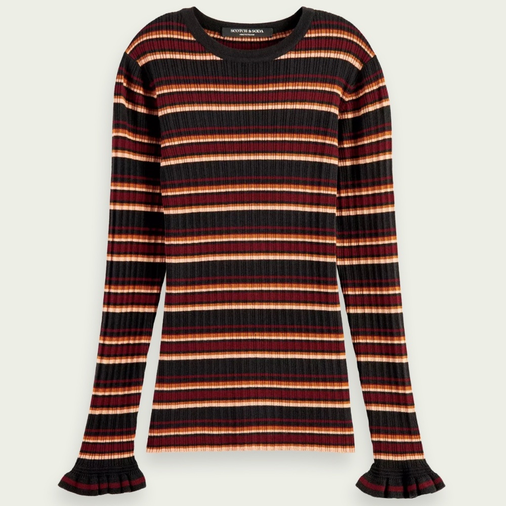 Scotch & Soda Stripe Ribbed Sweater EUC!